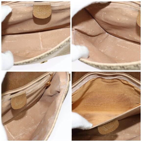 GUCCI Shoulder Bag Canvas Beige Gold 001 113 0613 Auth ep10753 - Picture 14 of 14